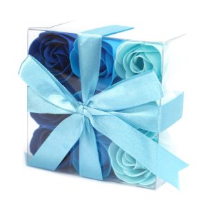Såpeblomst Roser - 3pk a 9 stk - Blått Bryllup Rose