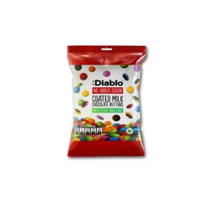 Diablo Sjokoladeknaper Uten Tilsatt Sukker 40g