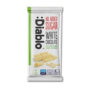 Diablo Stevia Sukkerfri Hvit Sjokolade 75g