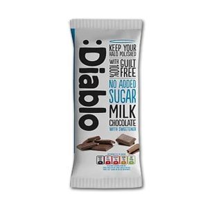 Diablo Sukkerfri Melkesjokolade 85g