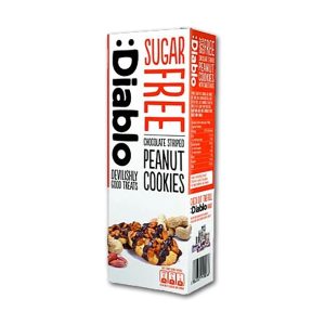 Diablo Sukkerfrie Kjeks Med Sjokolade Og Peanøtter 150g