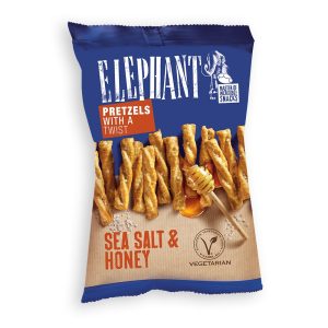 Elephant Pretzels Twisted Honey & Seasalt 80g