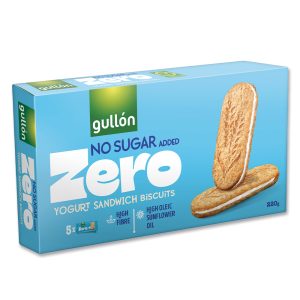 Gullon Zero Yogurt Sandwich Biscuits No Sugar Added 220g
