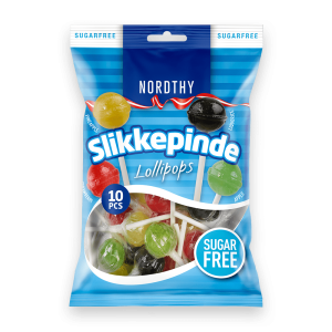 Nordthy Sukkerfri Lollipop 4 varianter 100gr