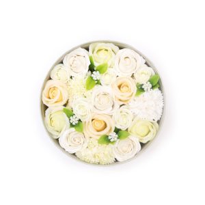 Såpeblomst Boks Rund Hvit