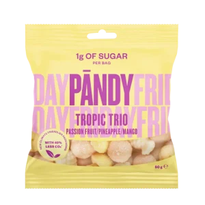 Pandy Tropisk Trio Med Pasjonsfrukt/Ananas/Mango 50g